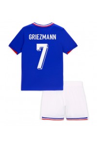 Frankrijk Antoine Griezmann #7 Babytruitje Thuis tenue Kind EK 2024 Korte Mouw (+ Korte broeken)